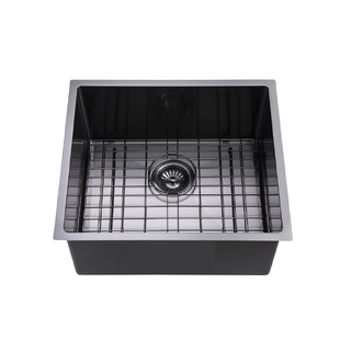 500*440*230mm Gun Metal Grey Hand-made Single Bowl Kitchen Sink(Round Edges)
