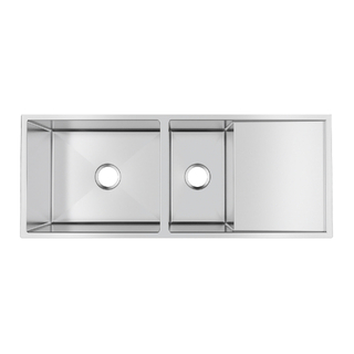 1160x460x230mm 3mm Handmade Top/Undermount One and a half Bowls Kitchen Sink