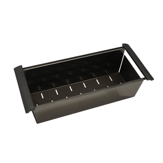 450mm Square Stainless Steel  Black Colander for Kitchen Sink