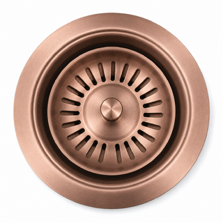 90/114mm Rose Gold Kitchen Sink Stainless Steel Waste