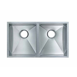 770*450*215mm  Hand-made Double Bowl Kitchen Sink