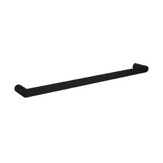 Esperia Matte Black Solid Brass Single Towel Rail 600mm