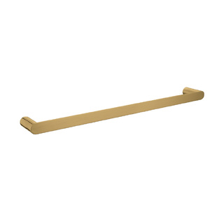 Esperia Brushed Yellow Gold Solid Brass Single Towel Rail 600mm