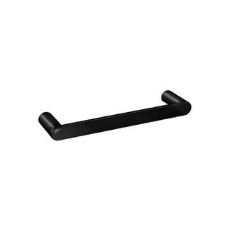 Esperia High Gloss Black Towel Rail 300mm