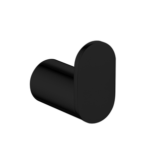 Esperia Matte Black Round Robe Hook