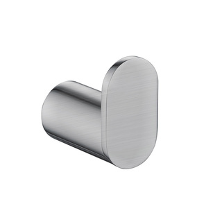 Esperia Brushed Nickel Round Robe Hook