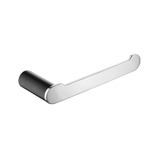 Esperia Black & Chrome Toilet Roll Holder