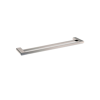 Bellino Brushed Nickel Alloy 600mm Double Towel Rack