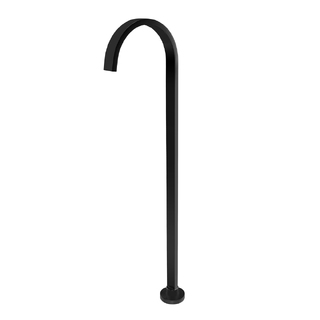 Pentro Square Black Stainless Steel Freestanding Bath Spout