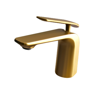 Esperia Brushed Yellow Gold Basin Mixer