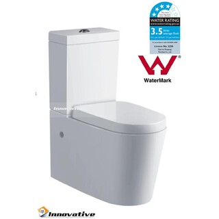 New Back To Wall Toilet Suite Ceramic Curve Design S&P Trap Soft Close Seat