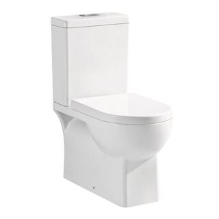 TSK610 Back To Wall Toilet Suite Cube Elite Curve Design S&P Trap Soft Close Sea