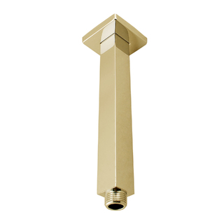 Cavallo Brushed Yellow Gold Square Ceiling Shower Arm 200mm