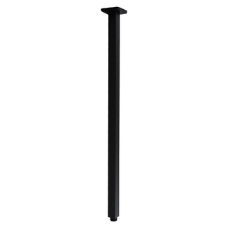 Cavallo Matte Black Square Ceiling Shower Arm 600mm