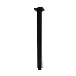 Cavallo Matte Black Square Ceiling Shower Arm 400mm