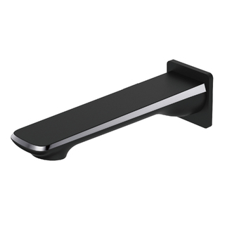 Esperia Matte Black & Chrome Bath Spout