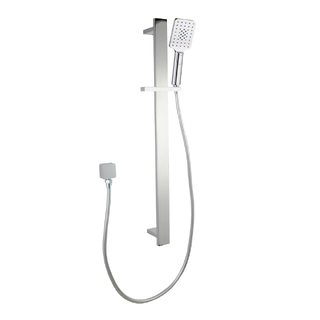 Bellino Chrome Square Handheld Shower Rail Set