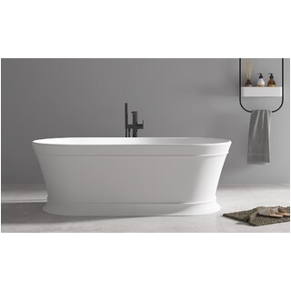 Free Standing Bath Tub 1700mm Modern Classic Oval Curve Design 1700*800*580