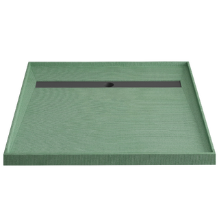 Lipped Tile Over Tray 1520x1020mm Shower Base With 1400mm Rear Channel Grate Stainless Steel Waste Waterproof Puddle Flange