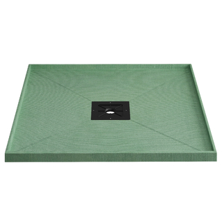 Lipped Tile Over Tray 1200x900mm Shower Base Centre Outlet Including Waste Grate Waterproof Puddle Flange