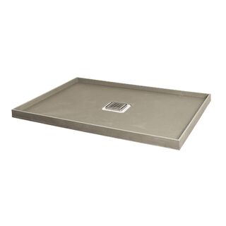 Universal Tile Over Tray 1230x910mm Shower Base Centre Outlet Various Waste Grate Options Waterproof Puddle Flange